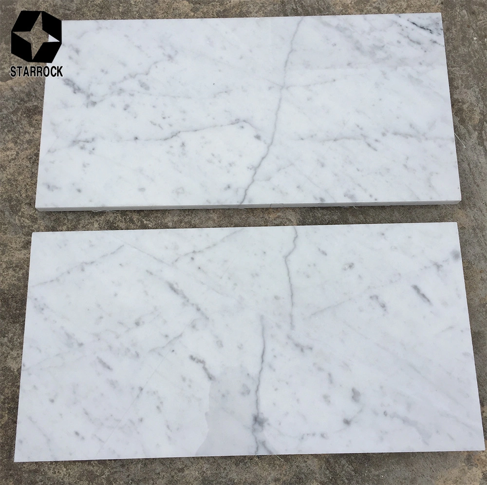 Carrara White Marble Slab for Floor Interior and Exterior Wall