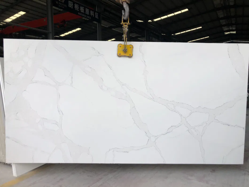 Artificial Quartz Stone Factory White Calacatta for Kitchen Countertops Quartz Stone Countertop Granite Look Quartz Stone Slabs